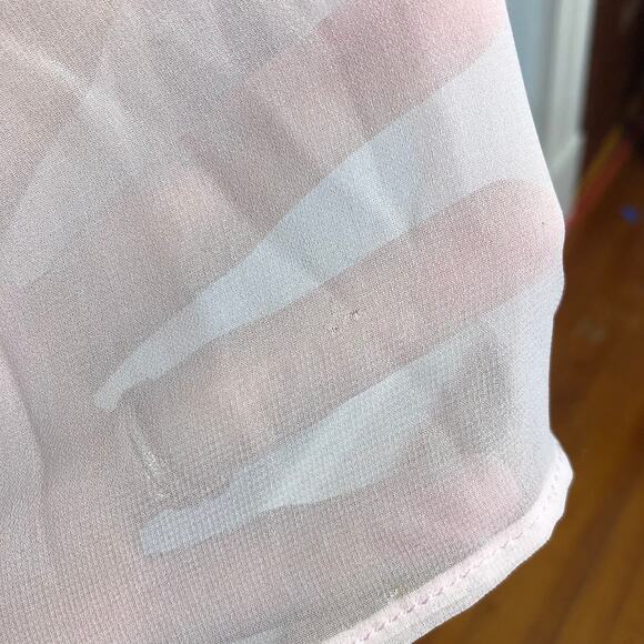 Vivian Diamond Dessy Collection Blush Chiffon Cut Out Maxi Bridesmaid 2906 - Picture 7 of 13